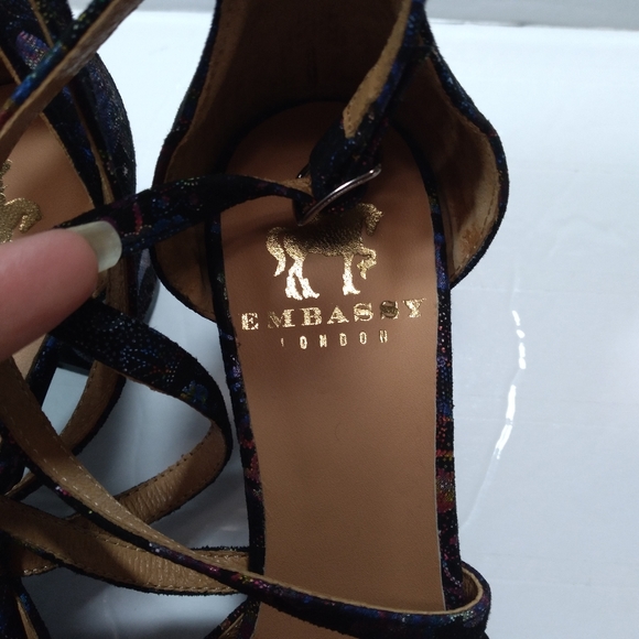 Embassy london women's block heels shoes - Picture 3 of 15